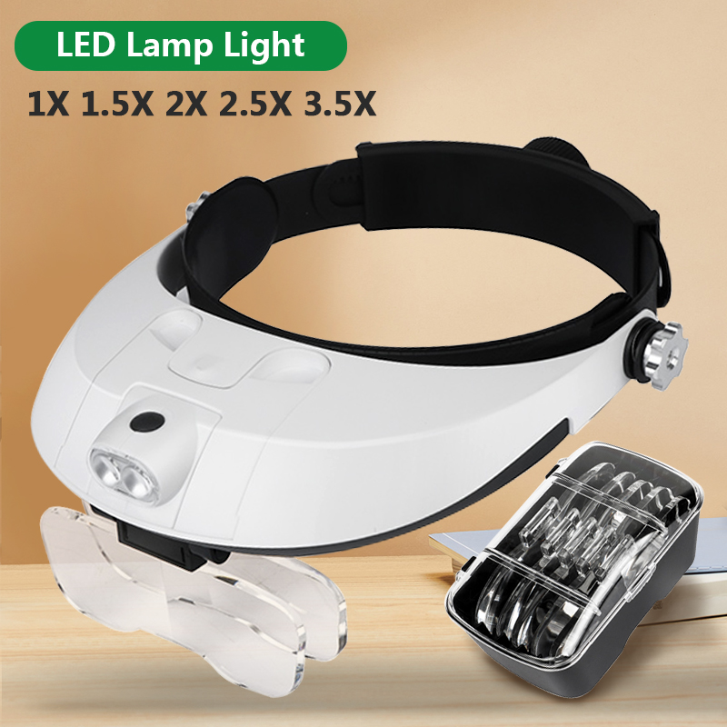 Electronics Repair Glasses - Led bandana lupa profissional lupas para