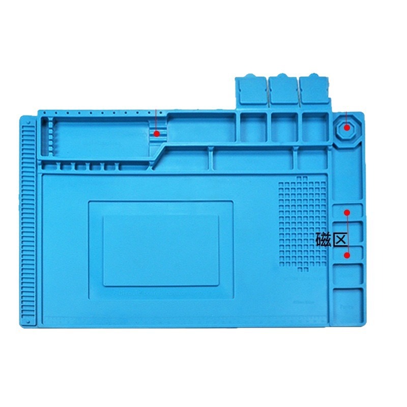 Electronics Repair Workbench - Tapete Magnético de Silicone para Reparos