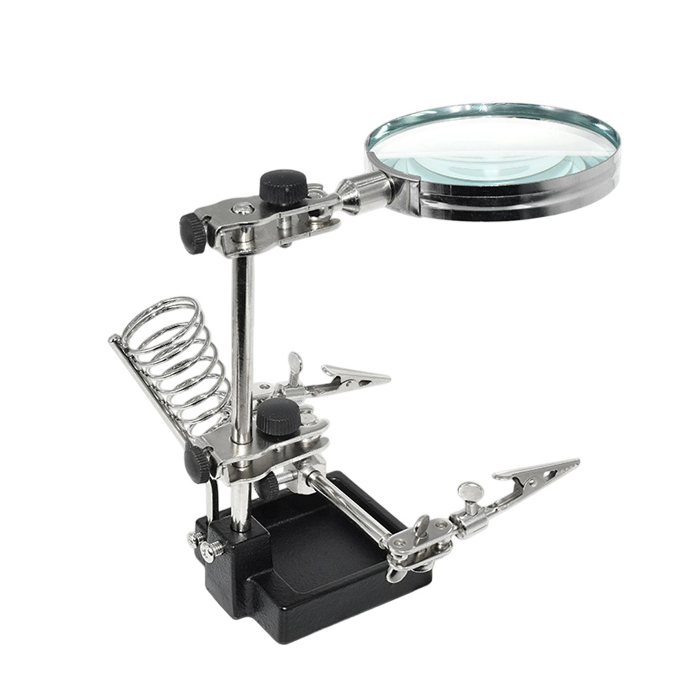 Electronics Repair Workbench - Lupa 3X com suporte de terceira