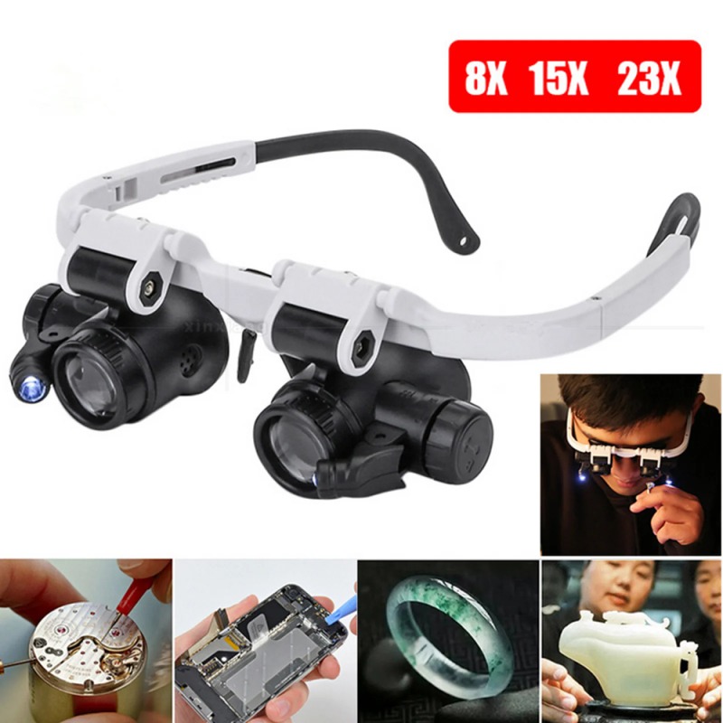 Óculos Lupa de Cabeça com Múlt - Electronics Repair Glasses avaliação e preço