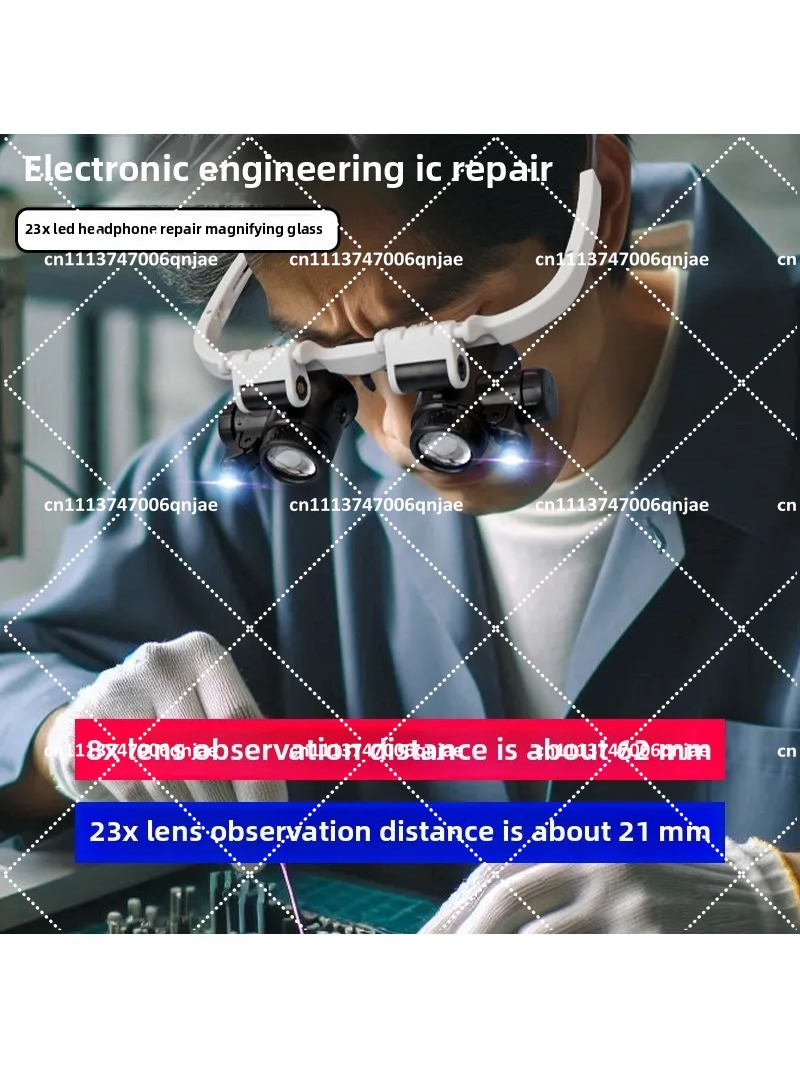 Lupa de Cabeça com Iluminação  - Electronics Repair Glasses avaliação e preço