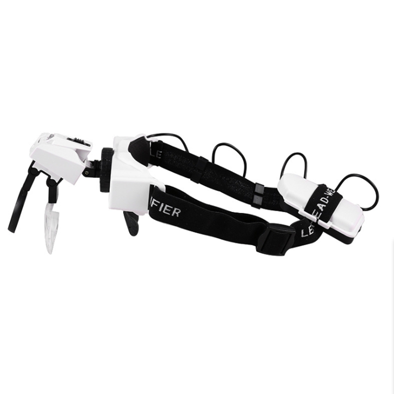 Iluminado Headband Magnifier c - Electronics Repair Glasses avaliação e preço