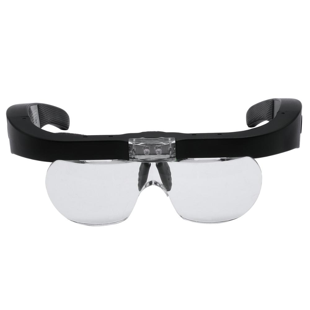 Lupa lupa 1.5x 2.5x 3.5x 5.0x  - Electronics Repair Glasses avaliação e preço