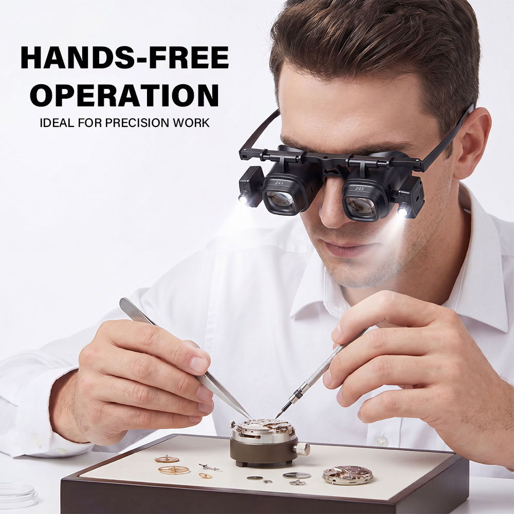 Lupa portátil com faixa de cab - Electronics Repair Glasses avaliação e preço