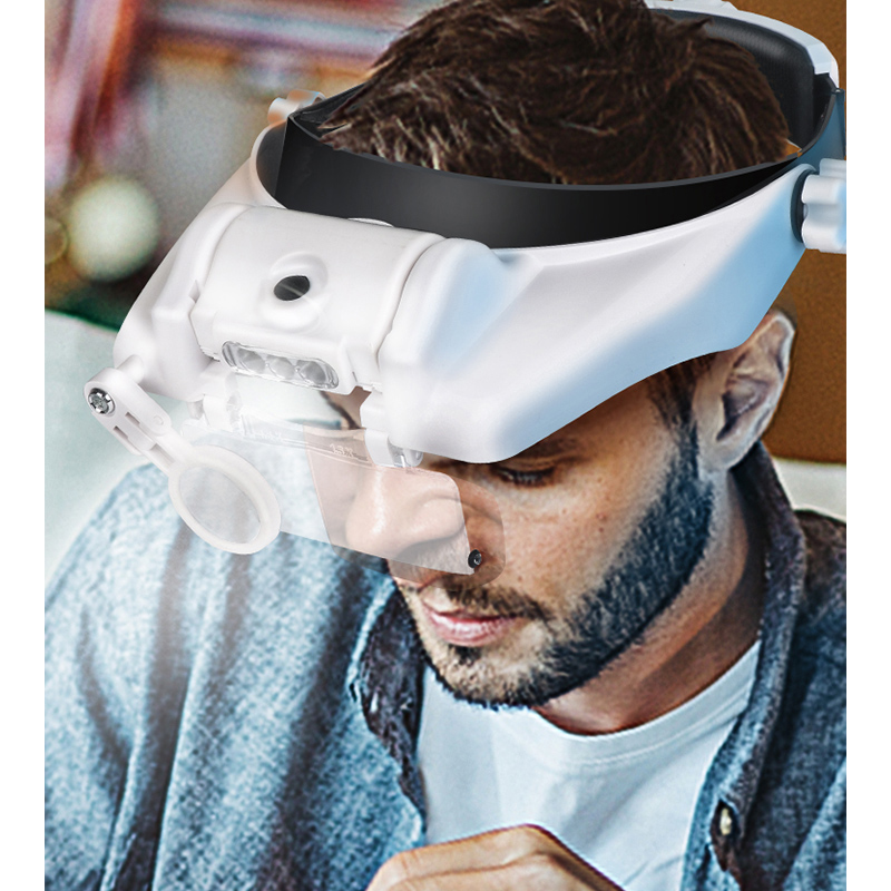 Led bandana lupa profissional  - Electronics Repair Glasses avaliação e preço